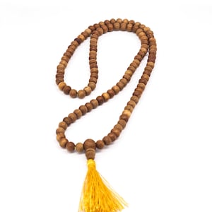 108 BODHI Mala, Mala Necklace, Wood Mala Beads, Prayer Beads, 108 Mala Beads, Yoga Necklace, Meditation Beads, Mala, Healing Crystals