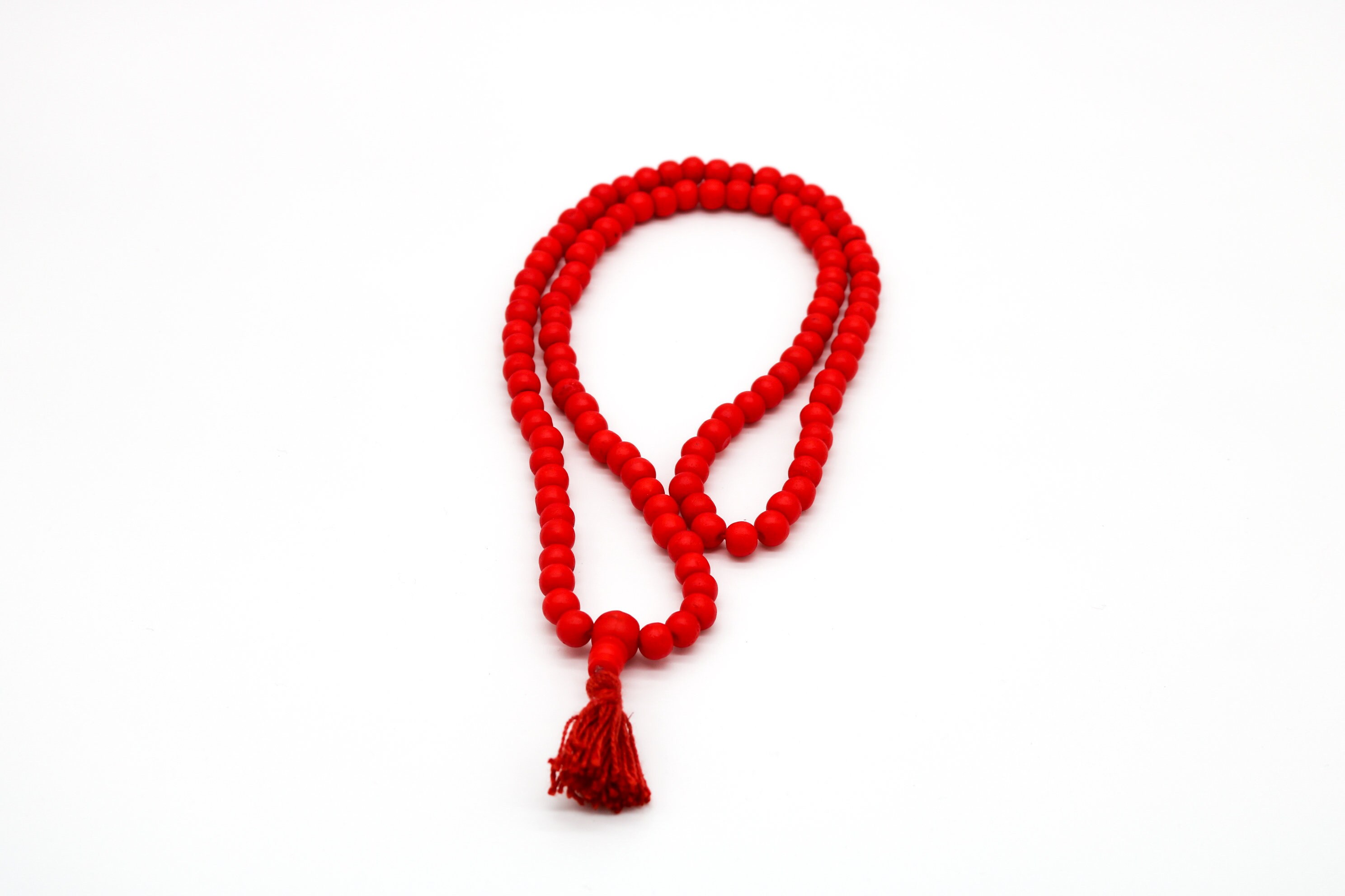 108 Bone Prayer Mala Necklace | POWER | Buddhist necklace, 108 mala bead, tassel necklace, japa mala, mala meditation necklace