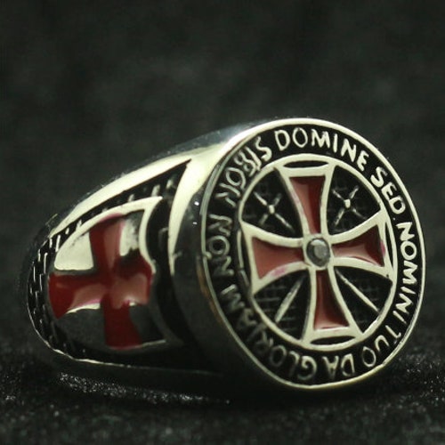 Chi Rho Ring Alpha and Omega Freemason Knights Templar - Etsy