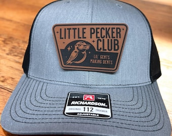 Little Pecker Club Embroidered Patch Flat Bill Mesh Snapback  display picture 2