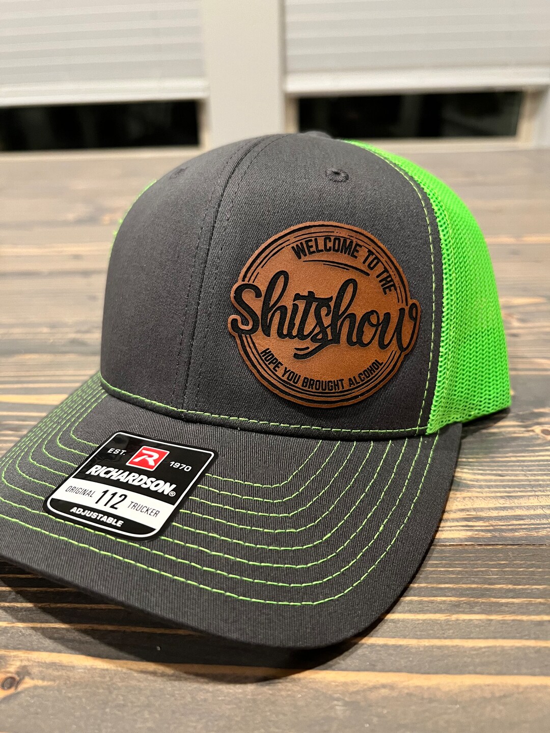 Welcome to the Shitshow Leather Patch Richardson 112 Trucker Hat - Etsy