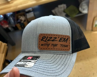 Rizz'em With The 'Tism Leather Hat Patch Richardson 112