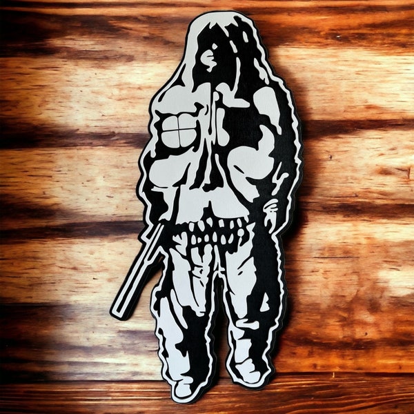 USMC MARSOC Recon Scout Sniper “Shadowman” Wall Sign 24” x 12” Wooden Laser Cut