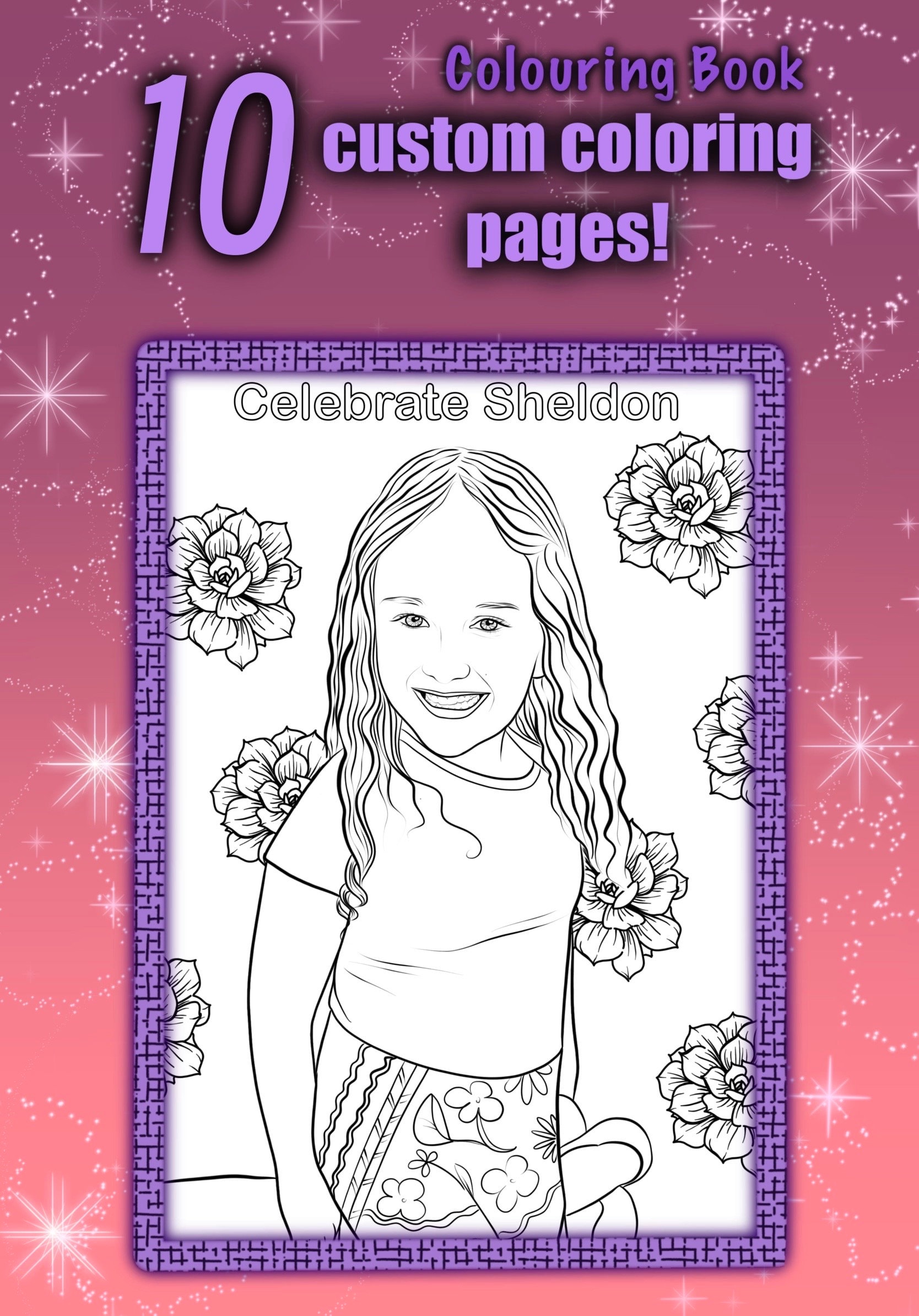 Your Own Custom Coloring Book High Quality 10 Personalized Coloring