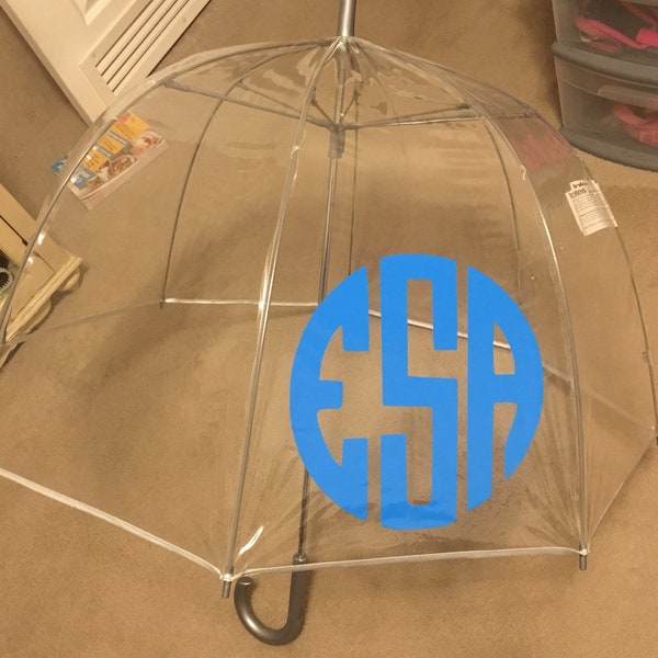 Clear Personalized Umbrella
