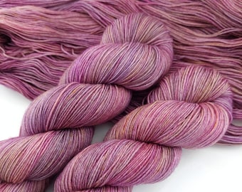 Hand dyed sock yarn, superwash merino wool, 75/25, 4 ply fingering weight 100g skein - Dusk dreaming
