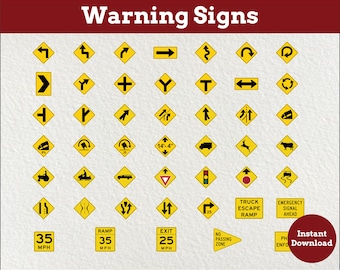 USA Traffic Signs, Traffic Signs Learning, USA Warning signs svg, Traffic signs Behaviour,Street Signs svg, Road Signals, Printable download