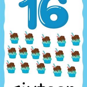 Number Flashcards 1-20, Numbers Flashcards, Learn to Count, Numbers 1-20, The weather lerarn,Kindergarten, Preschool Activity, Kindergarten image 10