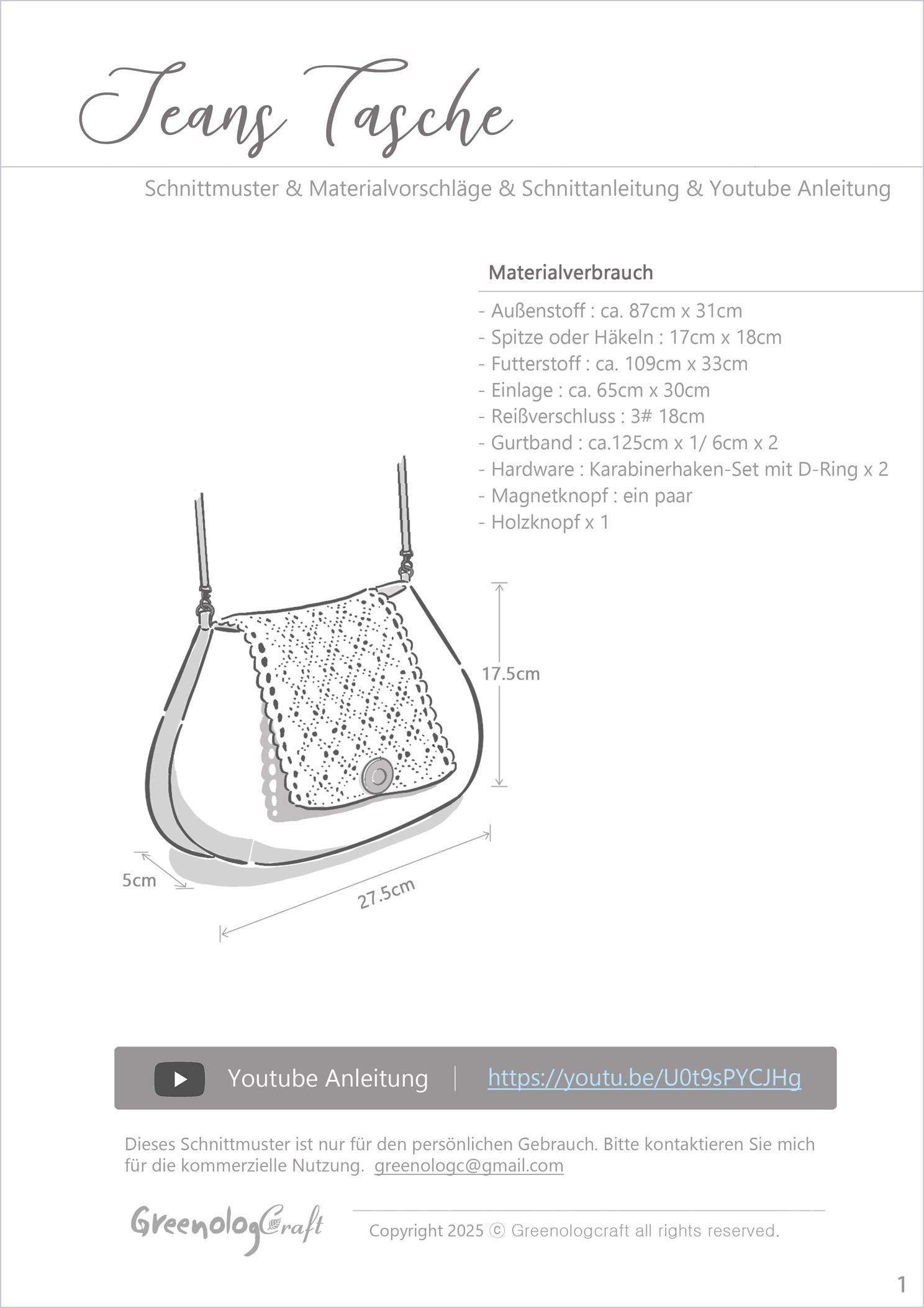 Mini Backpack Sewing Pattern, PDF Digital Sewing Pattern With Youtube ...