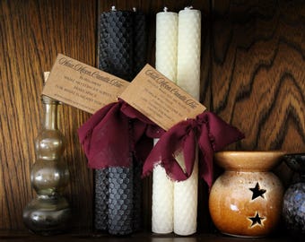 Beeswax Ritual Candles: New Moon Release & Full Moon Manifestation Trio