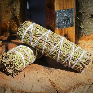 Organic Rosemary Smudge Stick: Hand-Harvested Aura Cleansing (4 Inch)