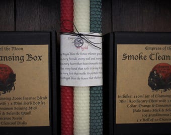 Brigid Beeswax Altar Candles: Goddess of Spring, Fertility, Life
