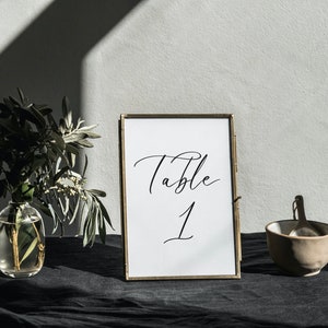 Wedding Table Numbers