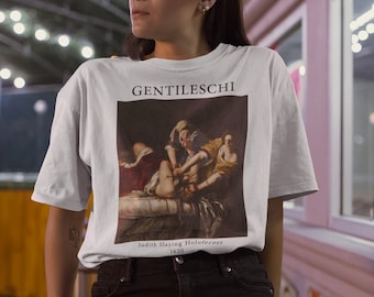 Judith Slaying Holofernes T shirt, Beheading, Artemisia Gentileschi, Historical T shirt, Renaissance, Femme Fatale