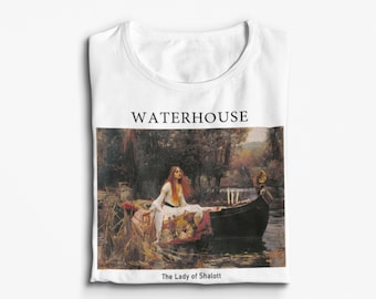 The Lady of Shalott by John William Waterhouse T-Shirt - Romanticism Vintage Aesthetic Art
