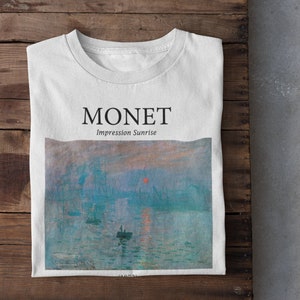 Monet Impression Sunrise Shirt - chemise esthétique, chemise d’art, chemise artistique, chemise claude monet, t shirt monet Unisexe