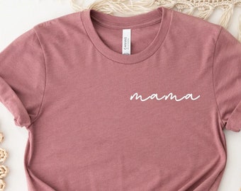 Mothers Day Shirt, Mom TShirts, Mama T Shirt, Best Mom T-Shirt, Favorite Mom Shirts, Mom Pocket T Shirt, Shirt For Mom, Minimalist Mom Shirt