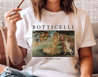 The Birth of Venus T shirt by Botticelli, Renaissance art, Vintage Aesthetic, Fine Art Shirt, Unisex