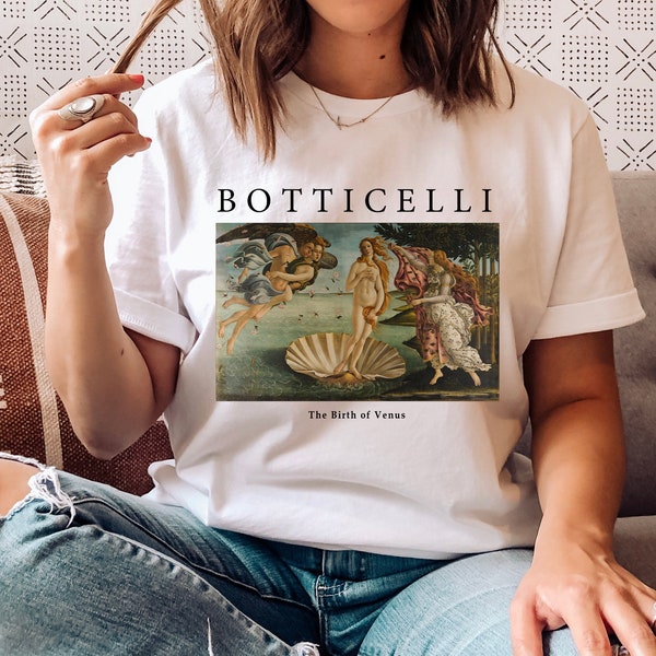 The Birth of Venus T shirt by Botticelli, Renaissance art, Vintage Aesthetic, Fine Art Shirt, Unisex