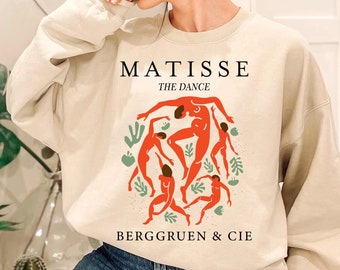 Sudadera Matisse Painting, ropa de arte, camisa de arte, sudadera estética, ropa estética, camisa artística, suéter matisse