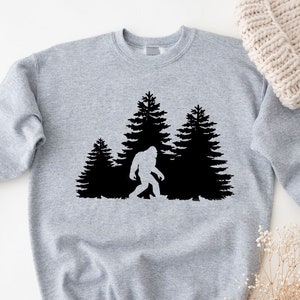 Bigfoot Sweatshirt, Best Friend Gift, Camping outdoors Sweatshirt, Yeti in the mountains Sweatshirt, Funny gift