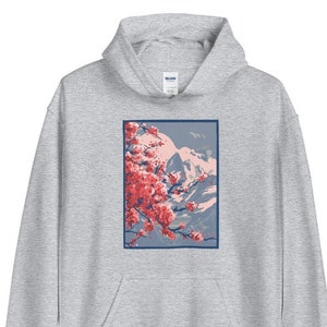 Cherry blossom Unisex Hoodie, anime hoodie, kawaii clothing, aesthetic sakura hoodie, japan hoodie, anime Unisex hoodie