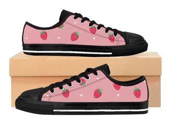 Cute Kawaii Strawberry Pastel Harajuku Women's and Men's Shoes