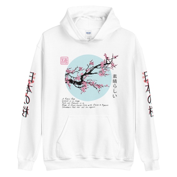 Japanese Blossom Hoodie Cherry Blossom Hoodie Aesthetic Hoodie