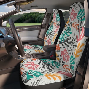 Mattise cut outs pattern car seat covers abstract, Boho Car Accessories,