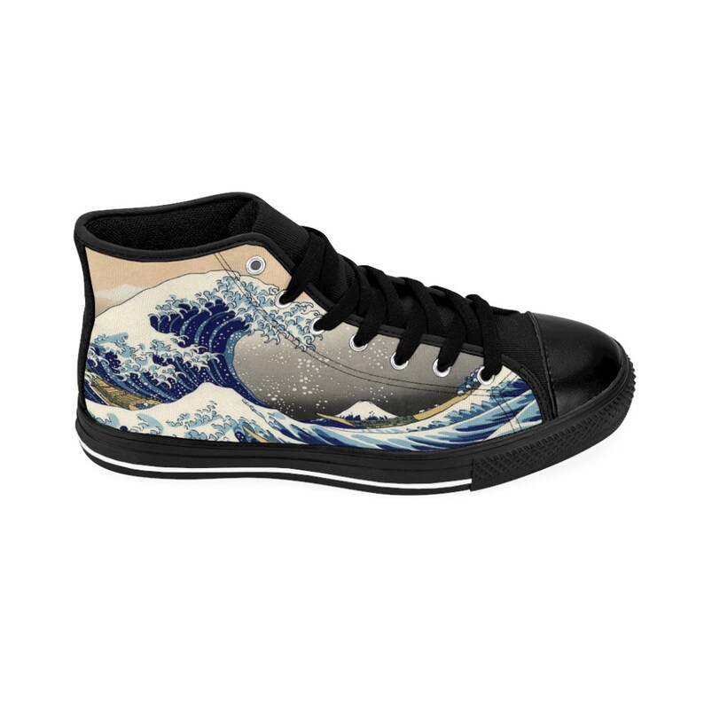 The Great Wave Custom Sneakers Kanagawa Custom Shoes | Etsy