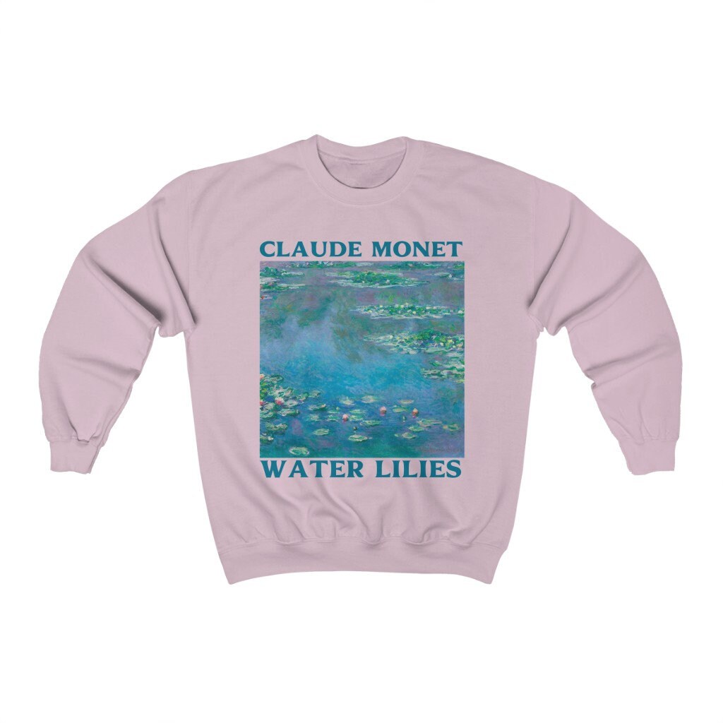 Claude Monet Water Lilies Sweater | Artistic Wearable Art