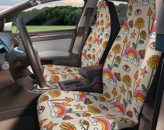 Car Seat Covers Full Set, Car Seat Covers For Vehicle, Car Accessories For Women, Seat Covers For Car, Boho Car Accessories, Cute Car Decor