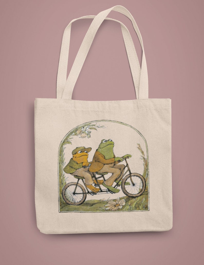 Frog and Toad Tote Bag Meme Cottagecore Aesthetic Gift for - Etsy