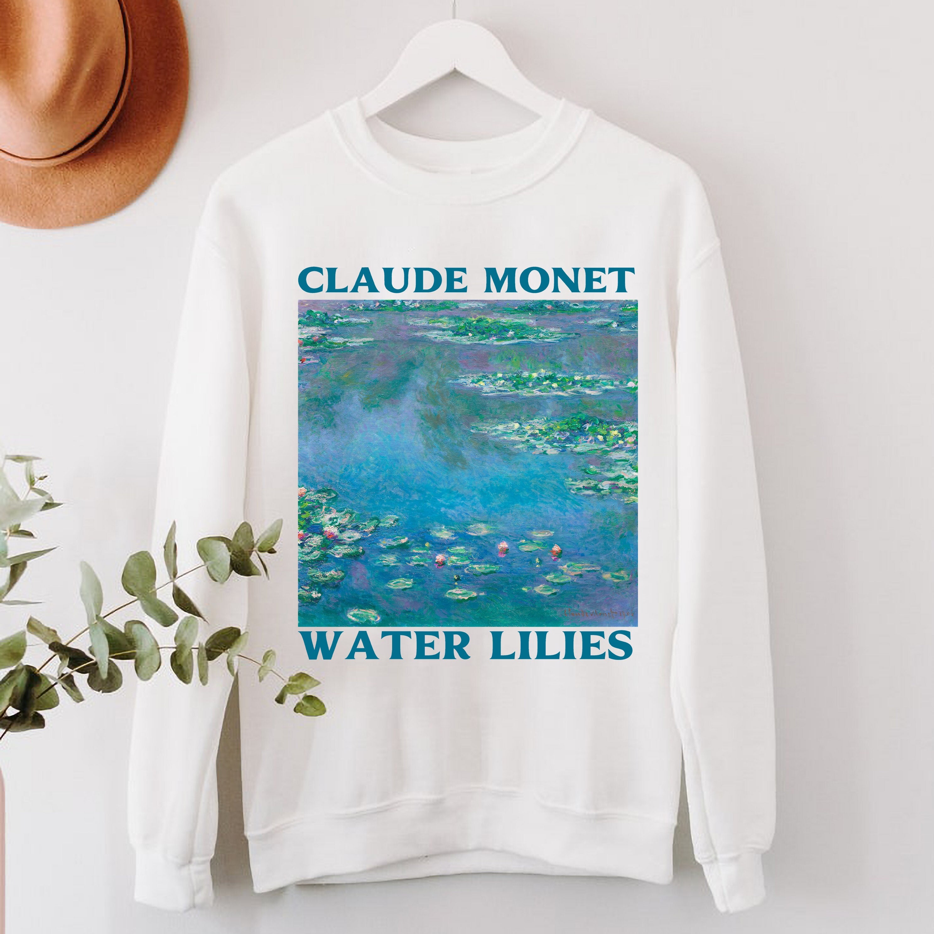 Water Lilies by Claude Monet Sweatshirt, Aesthetic Clothing