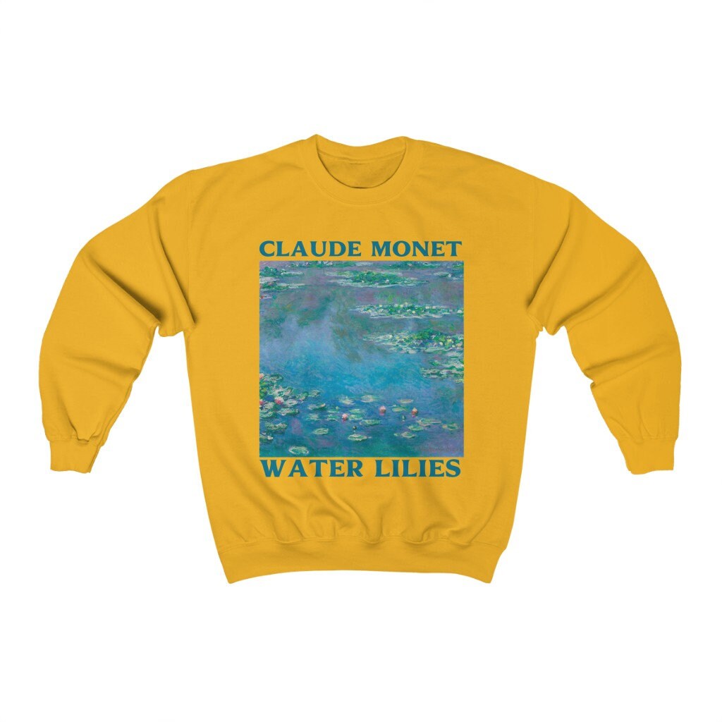Water Lilies by Claude Monet Sweatshirt, Aesthetic Clothing