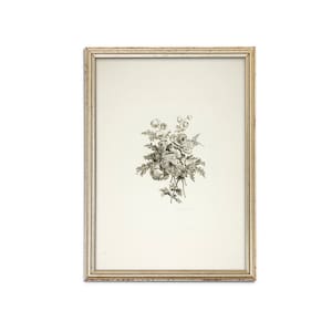 Neutral Floral Bouquet Sketch Prints | Floral Sketch Art | Vintage Wall Art | Printable Wall Art | Neutral Wall Art | Simple Wall Art
