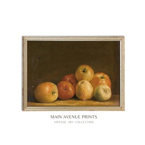 Apples Still Life Painting | Still Life Art Print | Vintage Oil Painting | Vintage Wall Art Print | Printable Art | Fruit Wall Art