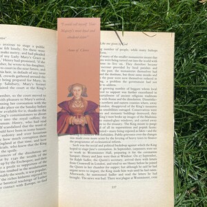 Tudor Queens and Wives of Henry VIII Quote Bookmarks Anne of Cleves