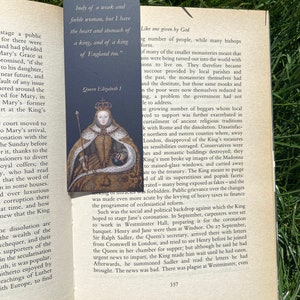 Tudor Queens and Wives of Henry VIII Quote Bookmarks Elizabeth I