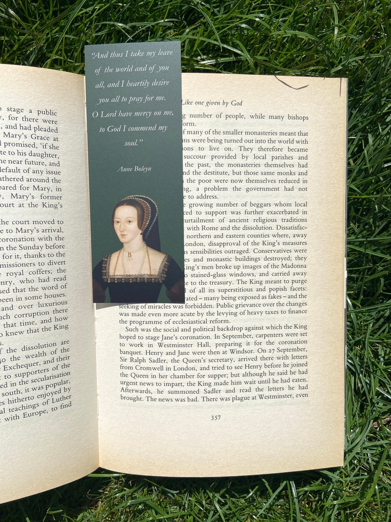 Tudor Queens and Wives of Henry VIII Quote Bookmarks Anne Boleyn