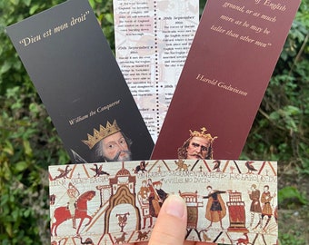 Norman Conquest Historical Bookmarks | William the Conqueror | Harold Godwinson | The Bayeux Tapestry