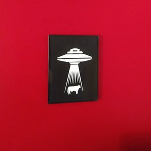 UFO Wall Art. 3D printed 2D art. 3D Art. Alien Art.