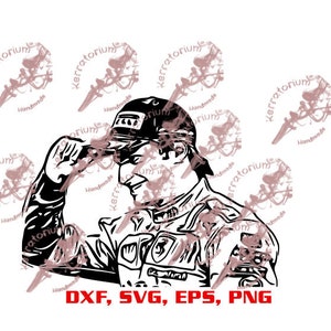 F1 Rennfahrer | svg eps png dxf | Schnittdateien | Sofort Download | Formel 1 | Ferrari Team |