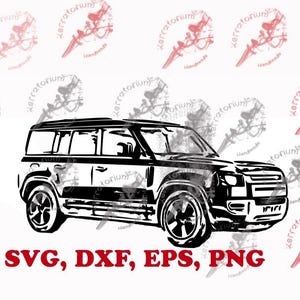 Land Rover Defender | New Shape | SVG DXF EPS | Cut files | Instant Download | Zip File