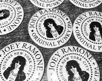 Joey Ramone distintivo per bottoni originale Punky IPA / 58 mm