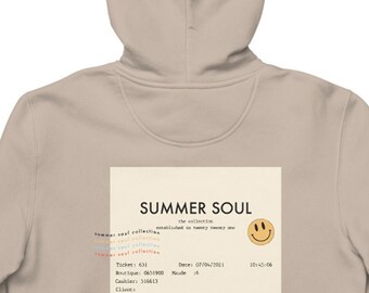 SUMMER RECEIPT Sand Hoodie