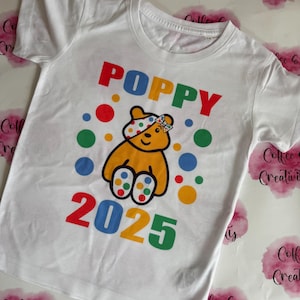 Spotty Pudsey Bear Kids T Shirt Charity Children In Need - Foto 9