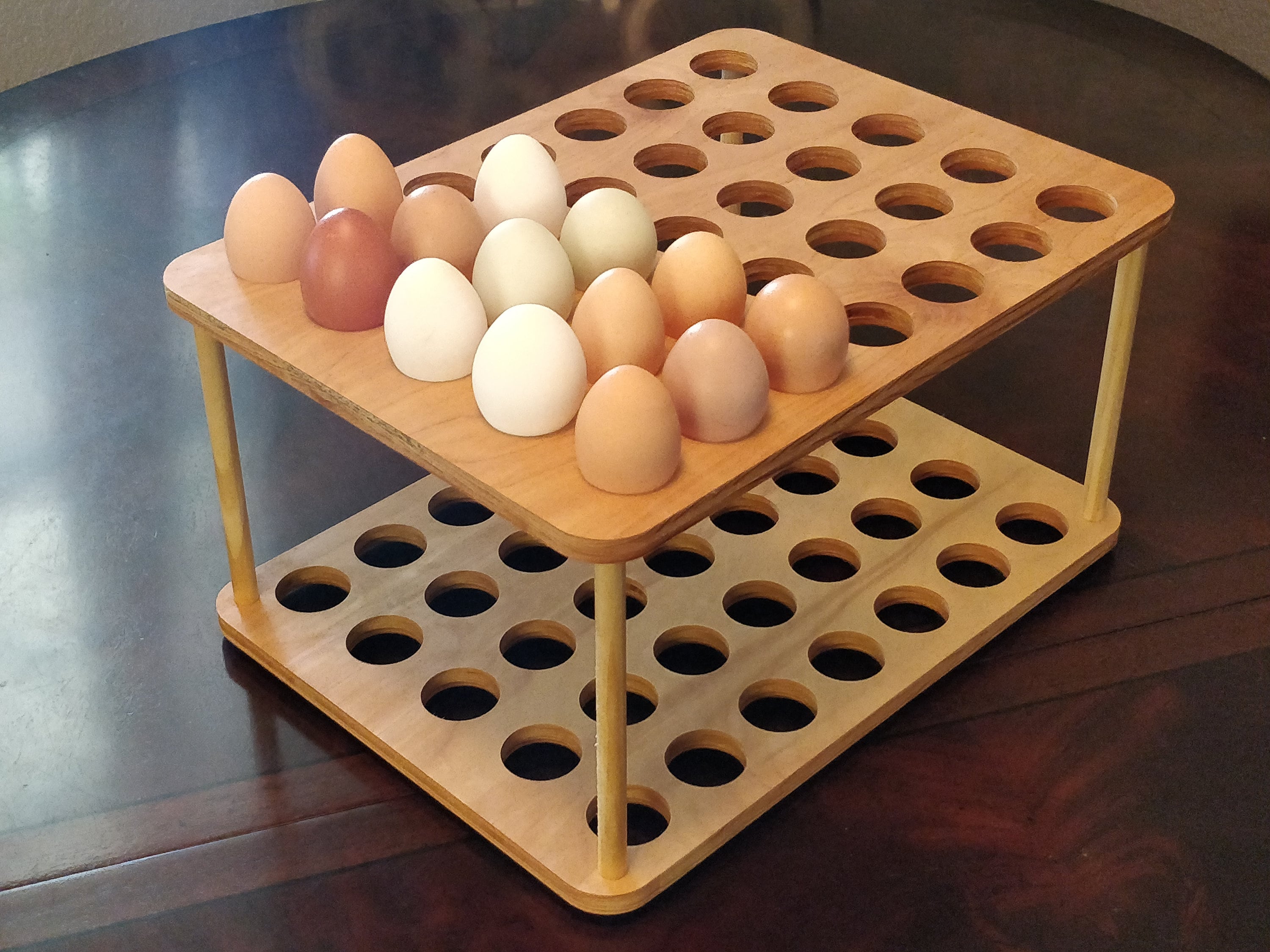 Countertop Egg Holder, Egg Holder, Egg Rack, Original Wood Egg