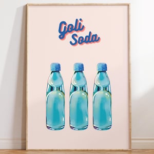 Goli Soda Art, Indian Food Art, Indian Street Food, Indian Art, Indian Kitchen Art , Desi Restaurant Art, Housewarming Gift, Dining Wall Art
