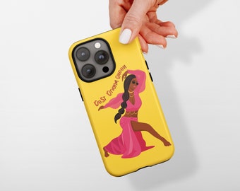 Rainha do Drama Desi - Capa para iPhone, Capa Rígida Mini para iPhone 15, 14, 13, 12 e 11 Pro Max, Capa Indiana para iPhone, Ideias para Presentes do Sul da Ásia, Capa Resistente